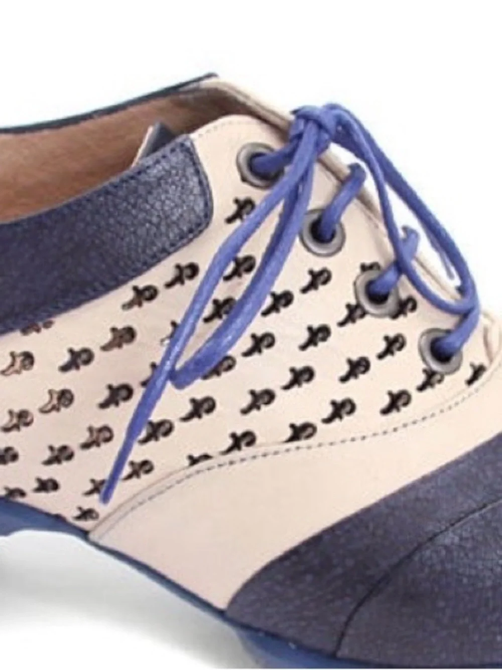 John Fluevog Hopes Promise Blue Cream Size 8 Coquette - Picture 3 of 15